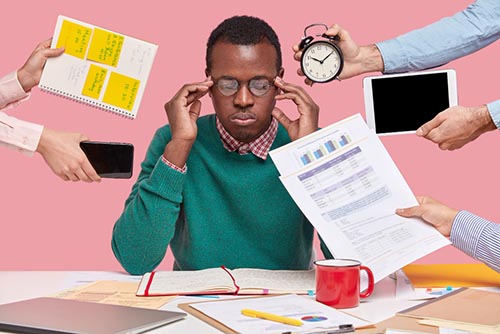 Person with ADHD feeling really disorganized and wishing they could get ADHD therapy.