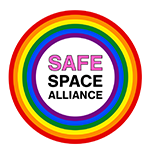 LGBTQ Safe Space Alliance Badge.